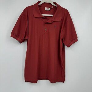 Fjällräven Men's Orange Rust XL Polo-shirts
